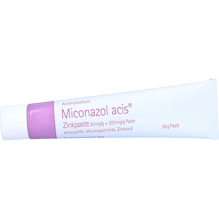 Miconazol acis Zinkpaste Antimykotikum, 50 g Cream