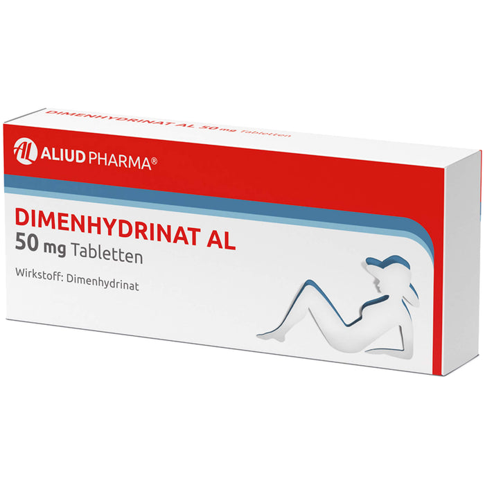 Dimenhydrinat AL 50 mg Tabletten, 20 St. Tabletten