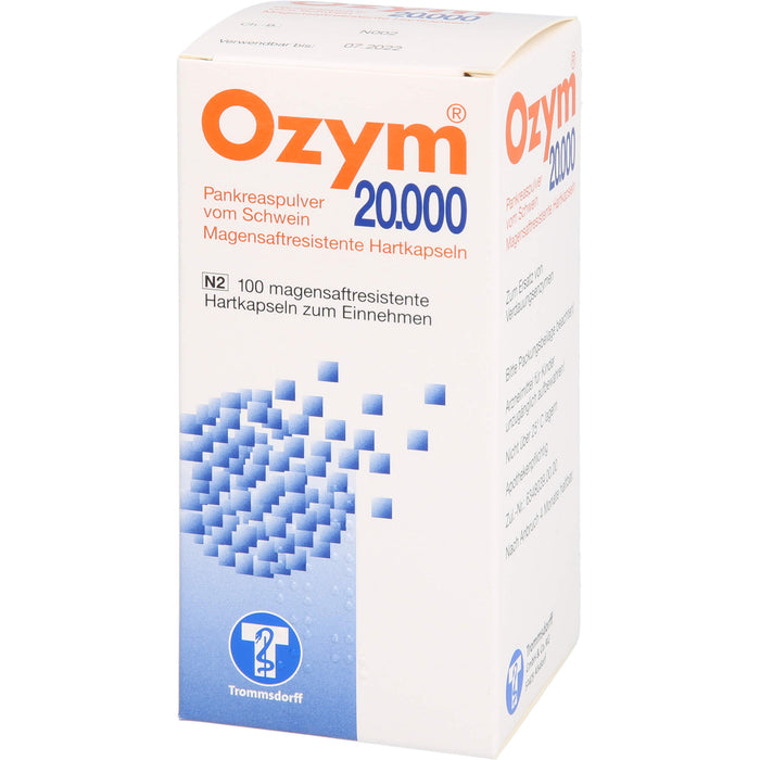 Ozym 20.000, magensaftresistente Hartkaps., 100 pc Capsules