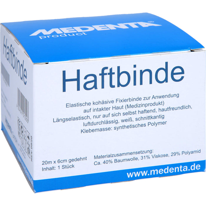 HAFTBINDE ELASTISCH 20MX6CM, 1 St BIN