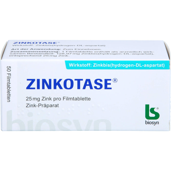 ZINKOTASE Filmtabletten, 50 pcs. Tablets