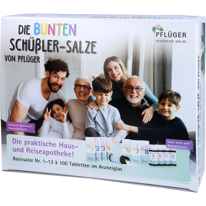 PFLÜGER Biochemie Haus-und Reiseapotheke Basissalze Nr. 1-12 Tabletten, 1200 St. Tabletten