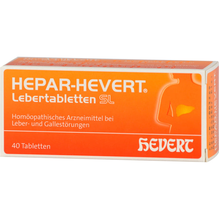 Hepar Hevert Lebertabl Sl, 40 St TAB