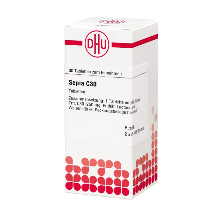 DHU Sepia C30 Tabletten, 80 pc Tablettes