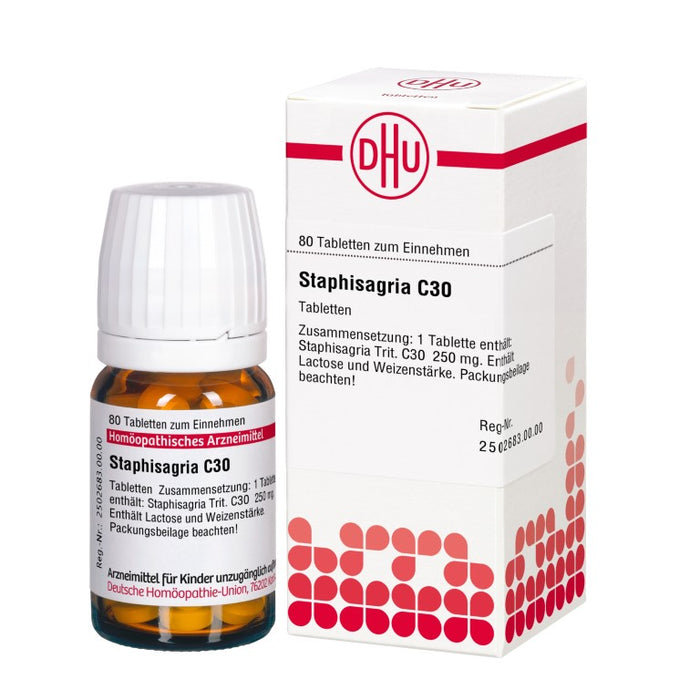 DHU Staphisagria C30 Tabletten, 80 pcs. Tablets