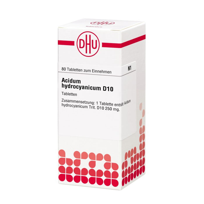 DHU Acidum hydrocyanicum D10 Tabletten, 80 St. Tabletten