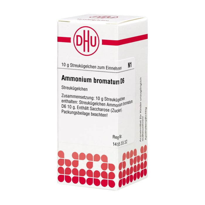 DHU Ammonium bromatum D6 Streukügelchen, 10 g Globules