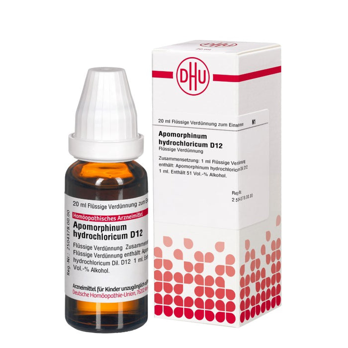 Apomorphinum hydrochloricum D12 DHU Dilution, 20 ml Lösung