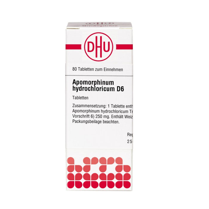 DHU Apomorphinum hydrochloricum D6 Tabletten, 80 pc Tablettes