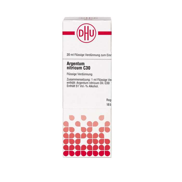 DHU Argentum nitricum C30 Dilution, 20 ml Lösung