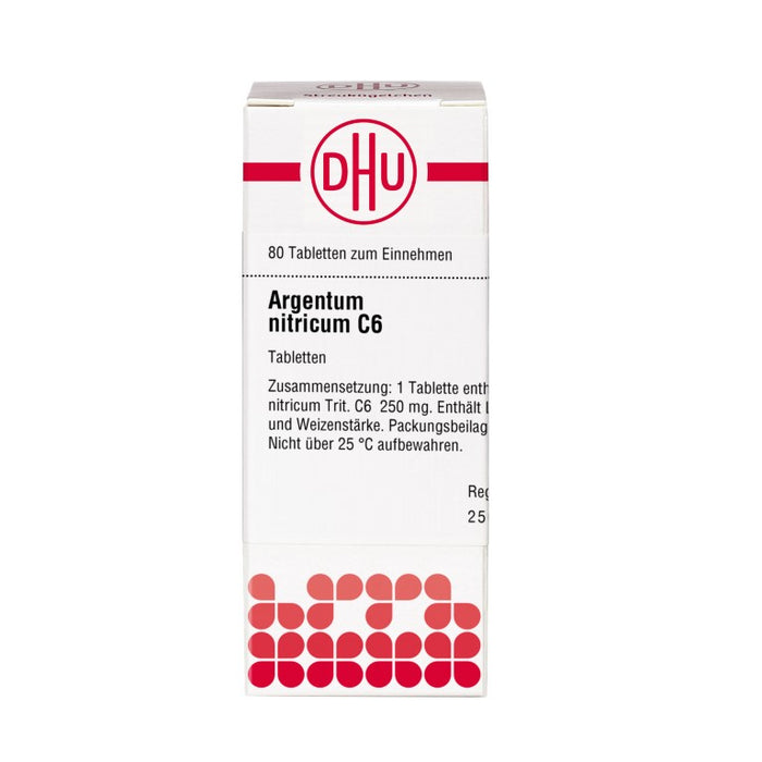 DHU Argentum nitricum C6 Tabletten, 80 St. Tabletten