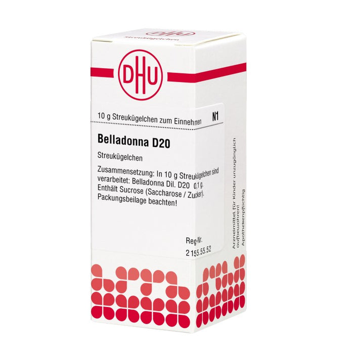 DHU Belladonna D20 Streukügelchen, 10 g Globules