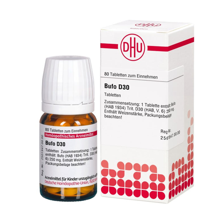 Bufo D30 DHU Tabletten, 80 St. Tabletten