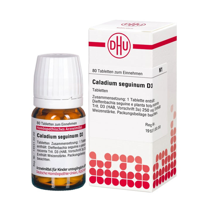 Caladium seguinum D3 DHU Tabletten, 80 St. Tabletten