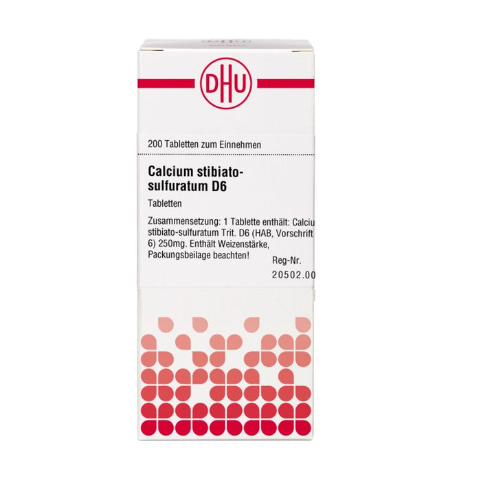 DHU Calcium stibiato-sulfuratum D6 Tabletten, 200 St. Tabletten