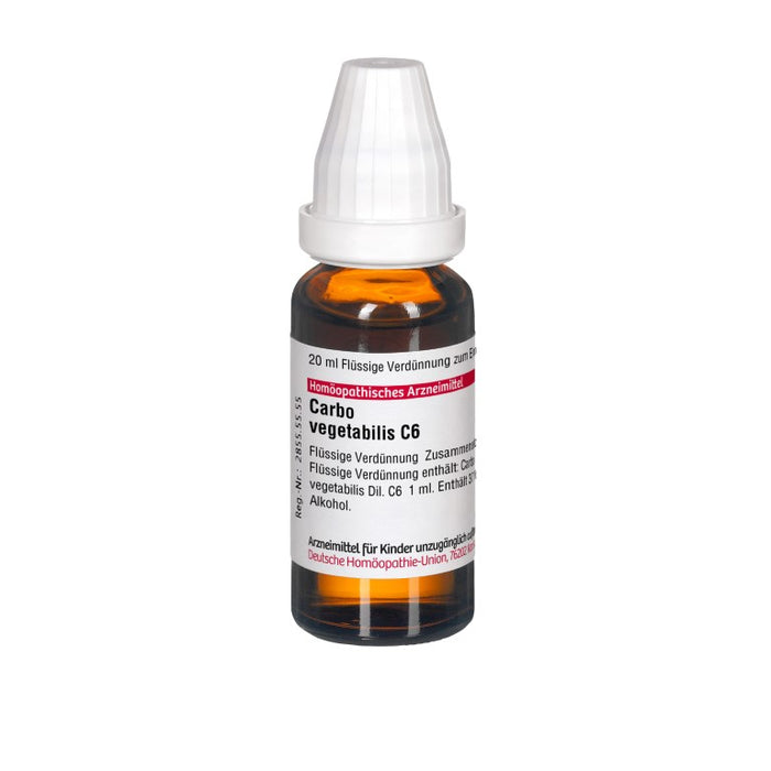 DHU Carbo vegetabilis C6 Dilution, 20 ml Lösung