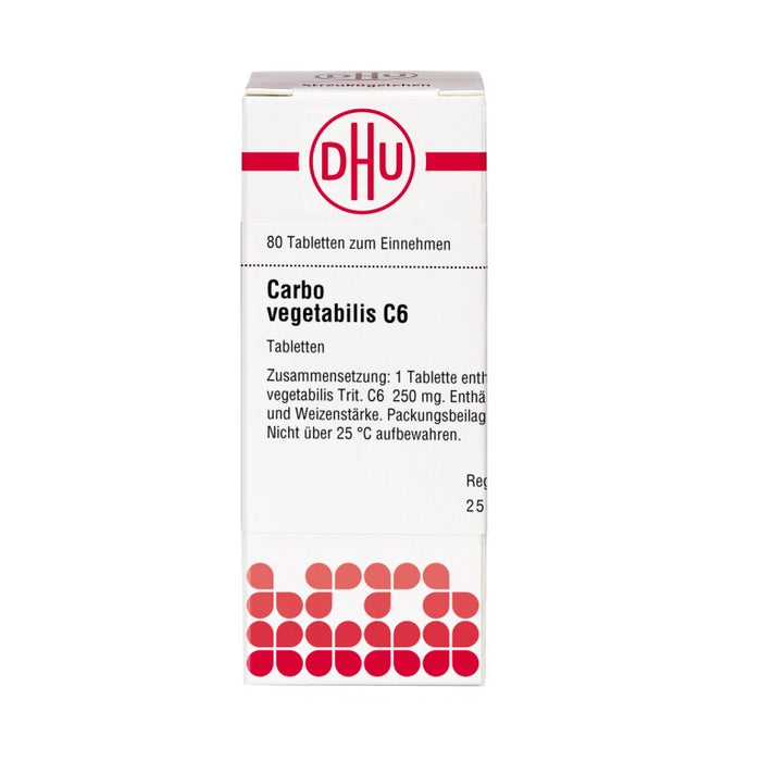 DHU Carbo vegetabilis C6 Tabletten, 80 St. Tabletten