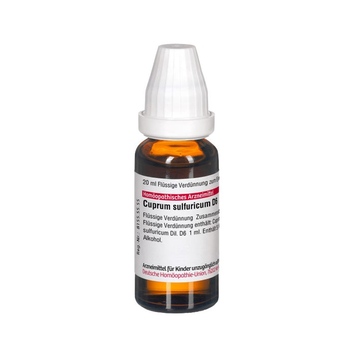 Cuprum sulfuricum D6 DHU Dilution, 20 ml Lösung