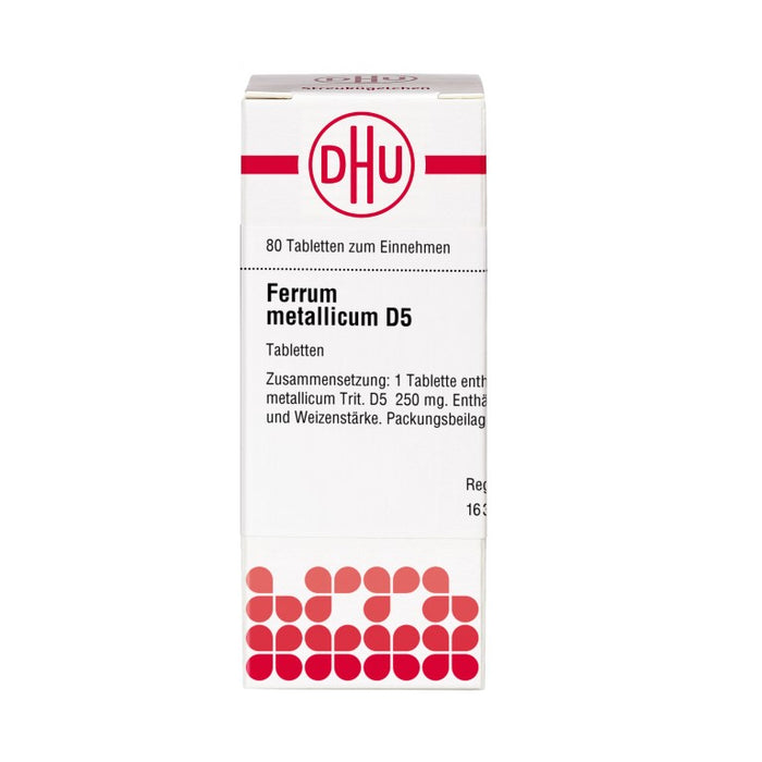 DHU Ferrum metallicum D 5 Tabletten, 80 pcs. Tablets