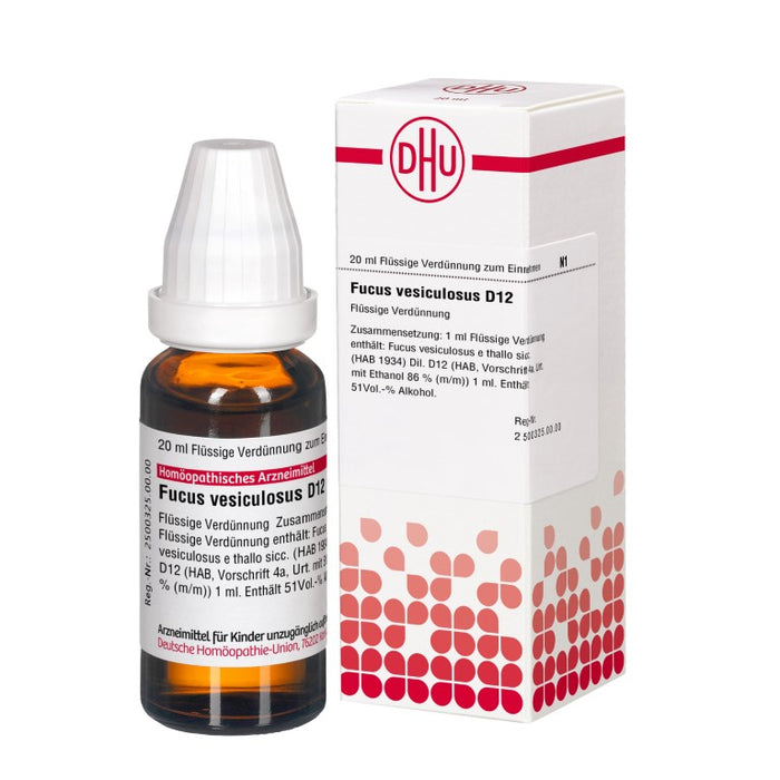 DHU Fucus vesiculosus D12 Dilution, 20 ml Lösung