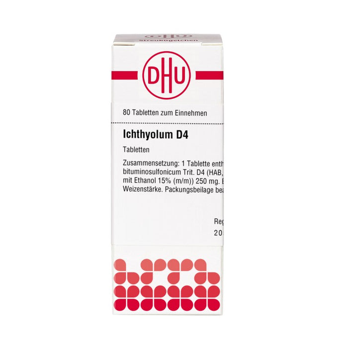 Ichthyolum D4 DHU Tabletten, 80 St. Tabletten