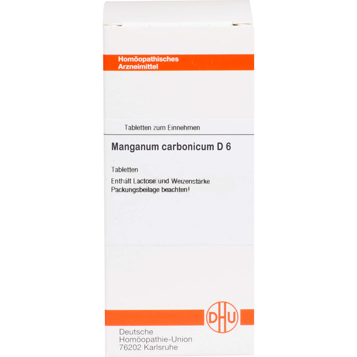 Manganum carbonicum D6 DHU Tabletten, 80 St. Tabletten