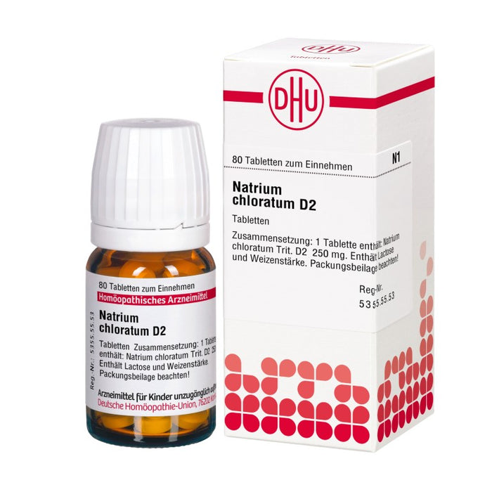 DHU Natrium chloratum D2 Tabletten, 80 St. Tabletten