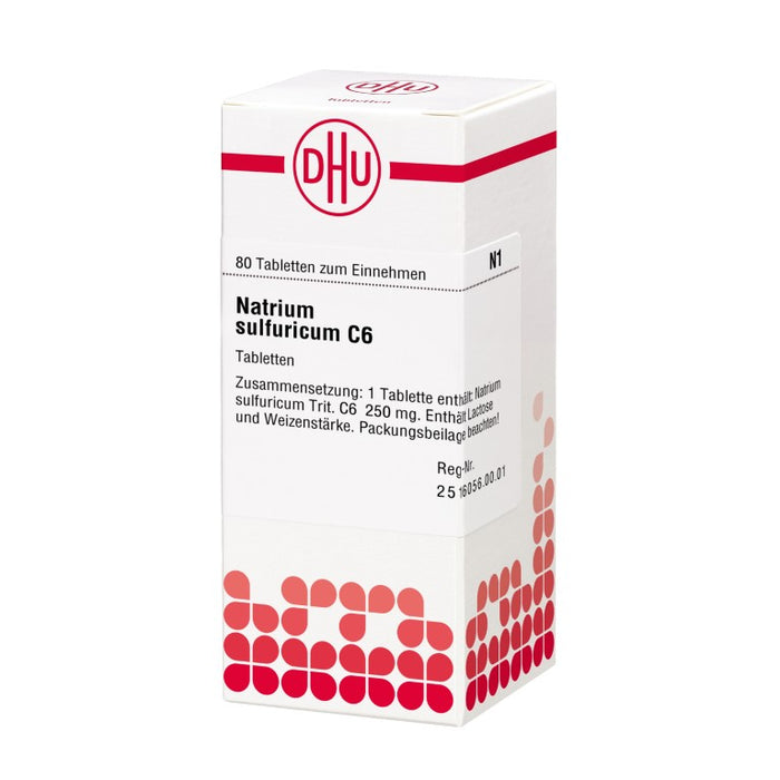 DHU Natrium sulfuricum C6 Tabletten, 80 pc Tablettes