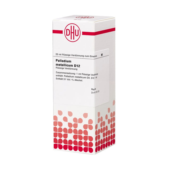 Palladium metallicum D12 DHU Dilution, 20 ml Lösung