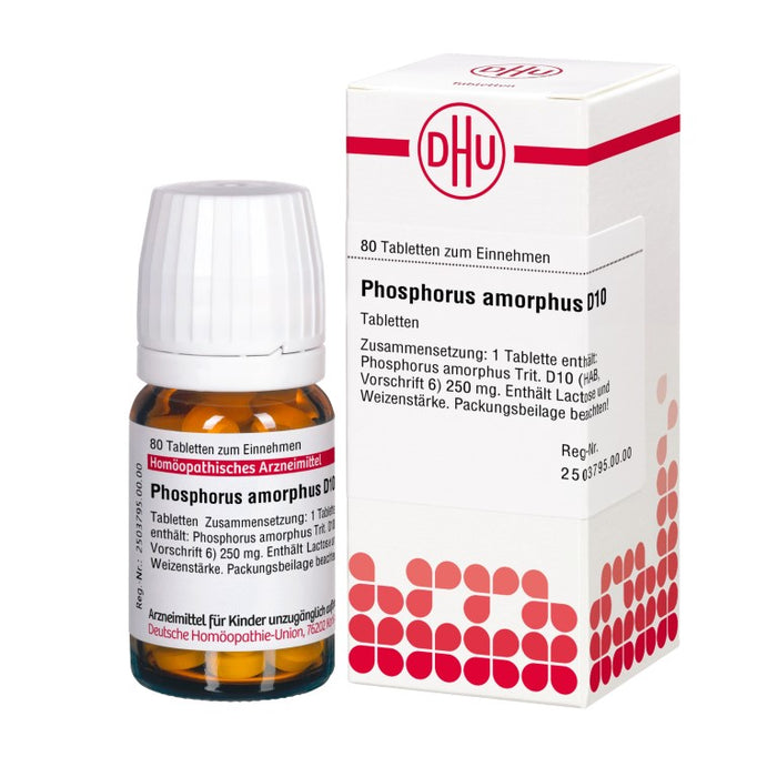 DHU Phosphorus amorphus D10 Tabletten, 80 St. Tabletten