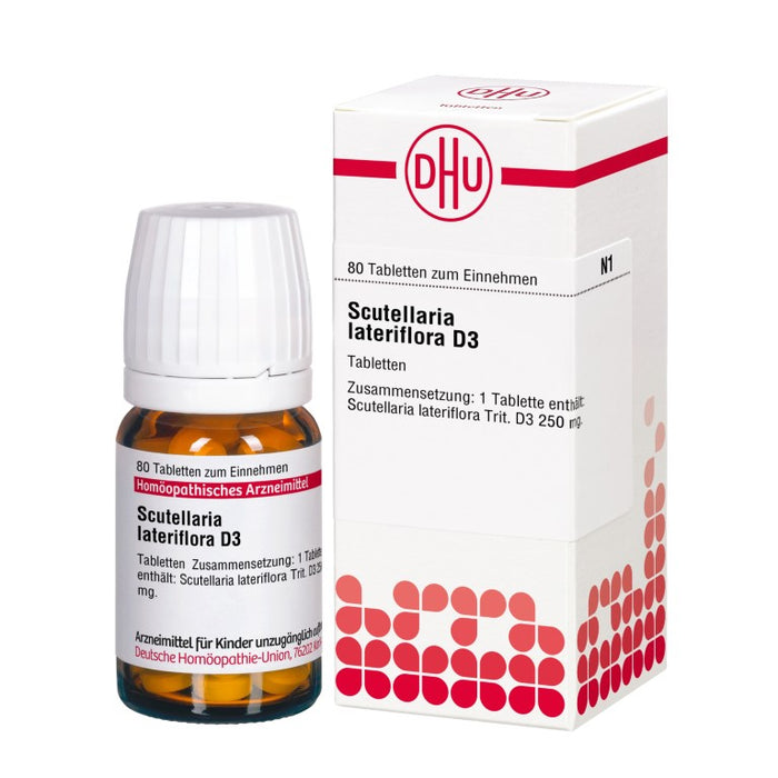 Scutellaria lateriflora D3 DHU Tabletten, 80 St. Tabletten