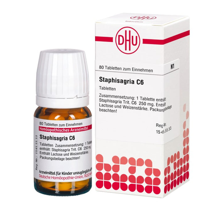 DHU Staphisagria C6 Tabletten, 80 pcs. Tablets