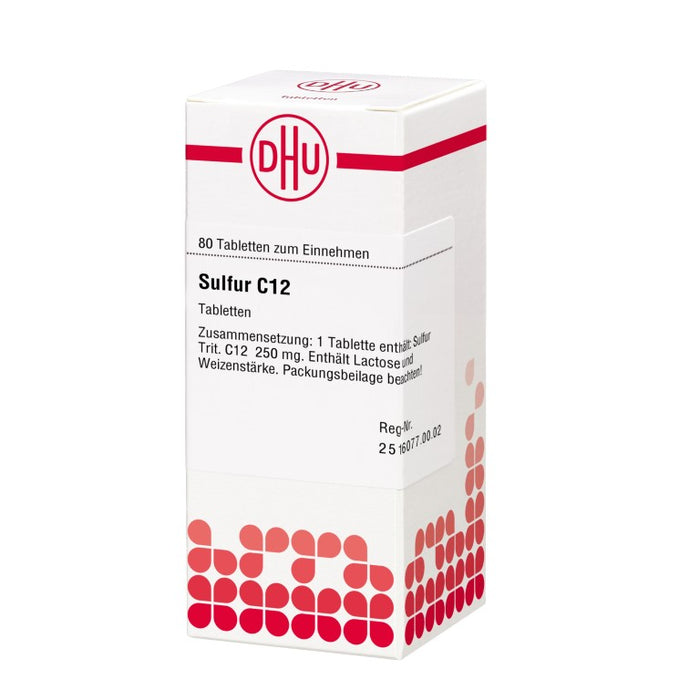 DHU Sulfur C12 Tabletten, 80 pc Tablettes