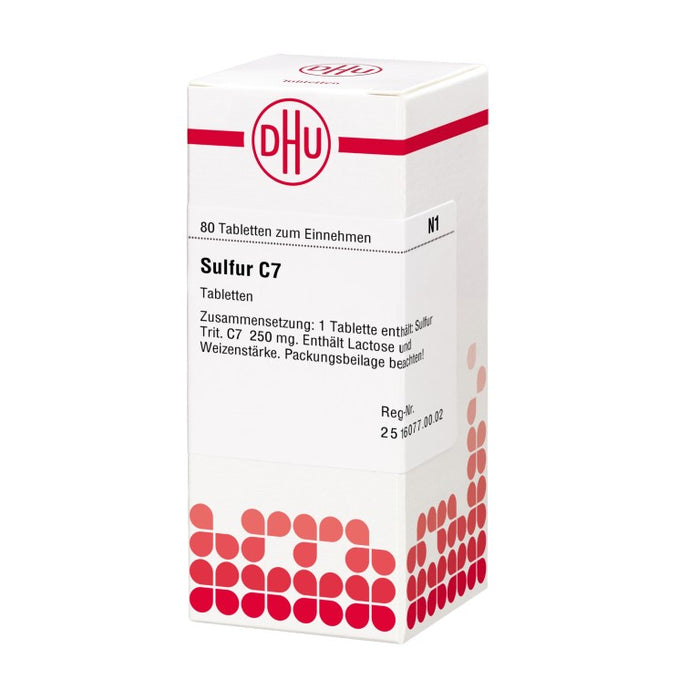 Sulfur C7 DHU Tabletten, 80 St. Tabletten