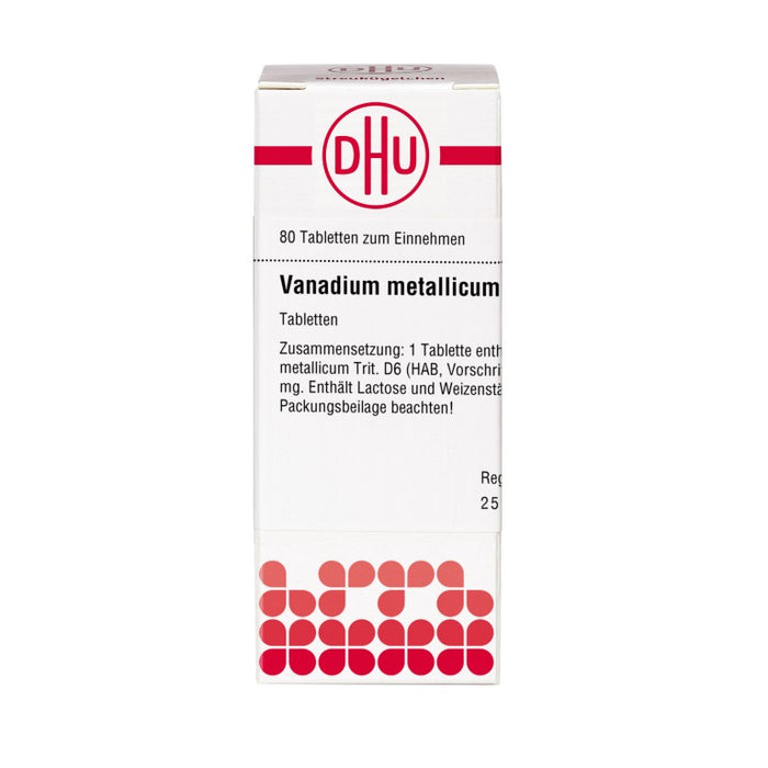 DHU Vanadium metallicum D 6 Tabletten, 80 pc Tablettes