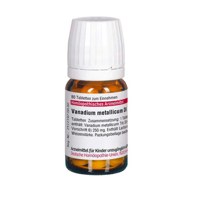 DHU Vanadium metallicum D 6 Tabletten, 80 pc Tablettes