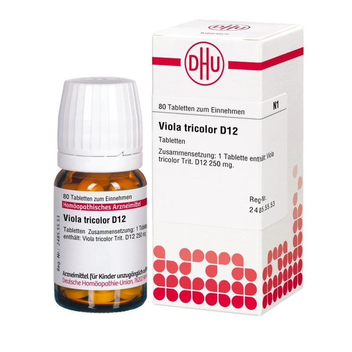 DHU Viola tricolor D12 Tabletten, 80 St. Tabletten