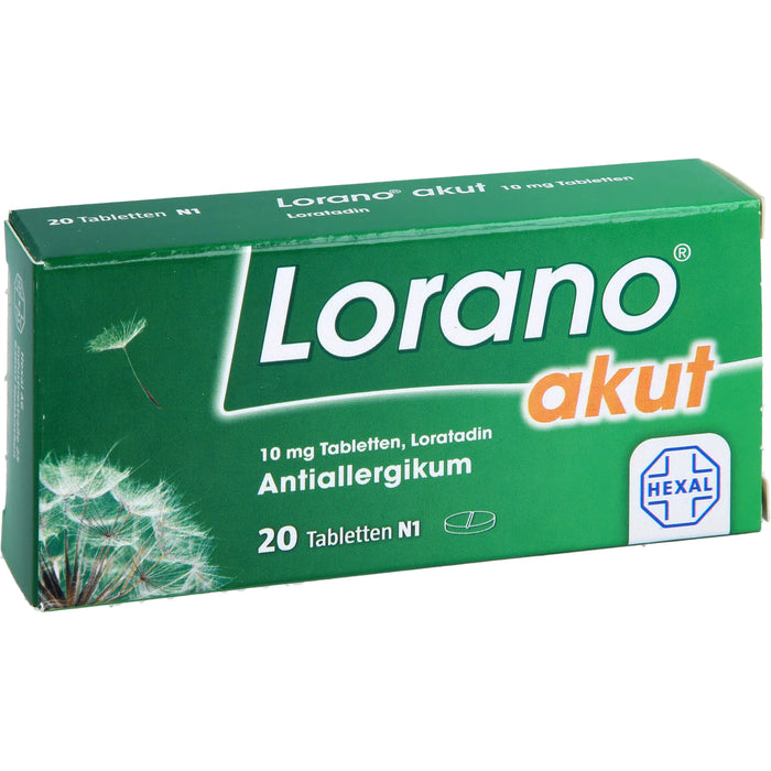 Lorano akut Tabletten, 20 pc Tablettes