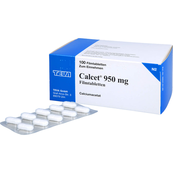 Calcet 950 mg Filmtabletten, 100 St FTA