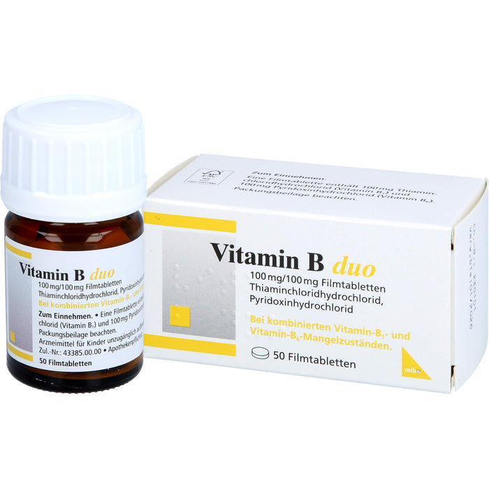 Mibe Vitamin B duo Filmtabletten, 50 pcs. Tablets