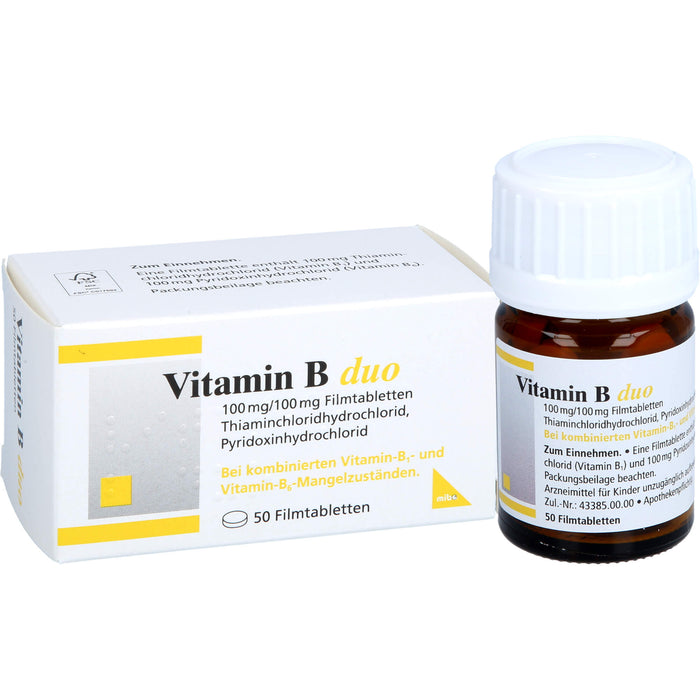 Mibe Vitamin B duo Filmtabletten, 50 St. Tabletten