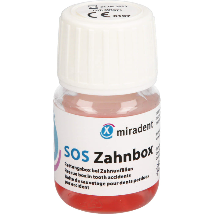 miradent SOS Zahnbox Rettungsbox bei Zahnunfällen, 1 pc Ampoules
