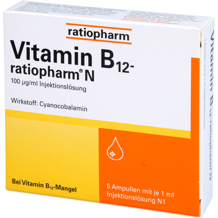 Vitamin-B12-ratiopharm N Ampullen zur Injektion, 5 pcs. Ampoules