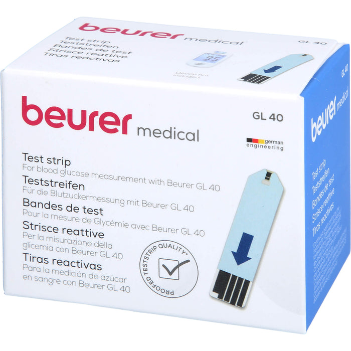 beurer Blutzucker-Teststreifen GL40, 50 pcs. Test strips