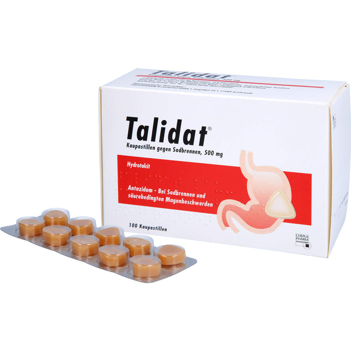 Talidat Kaupastillen gegen Sodbrennen, 100 pcs. Pastilles