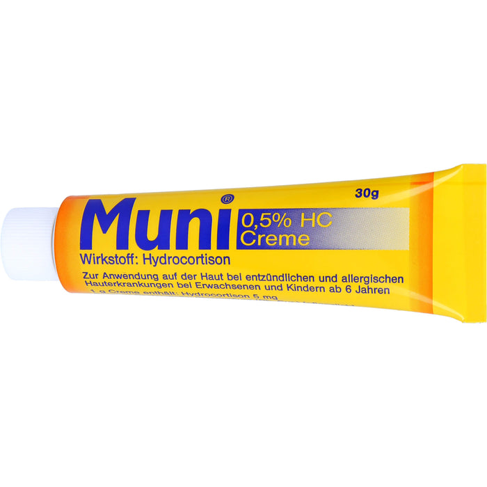 Muni 0,5% HC Creme bei entzündlichen und allergischen Hauterkrankungen, 30 g Cream