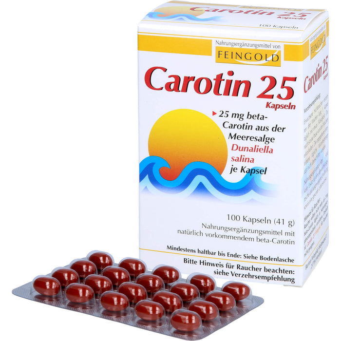 FEINGOLD Carotin 25 mg Kapseln, 100 pcs. Capsules