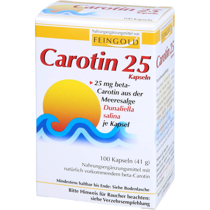 FEINGOLD Carotin 25 mg Kapseln, 100 pcs. Capsules