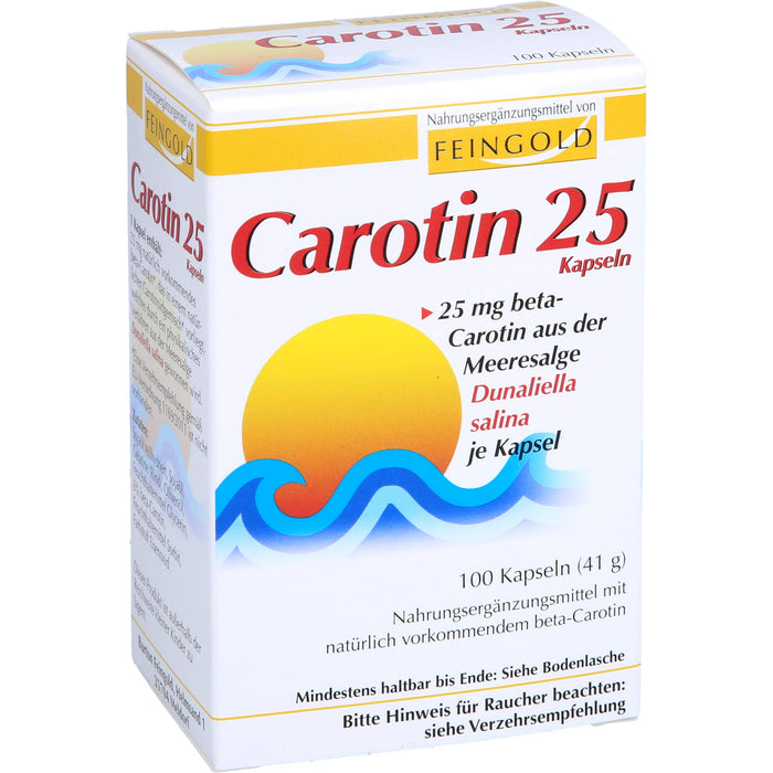 FEINGOLD Carotin 25 mg Kapseln, 100 pc Capsules