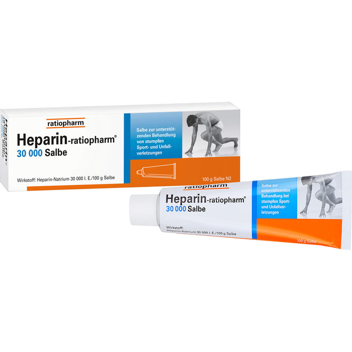 Heparin-ratiopharm 30 000 Salbe bei Prellungen, Zerrungen und Blutergüssen, 100 g Onguent